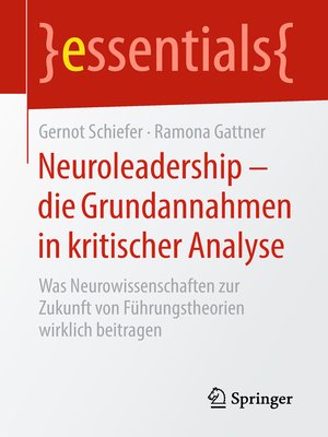 cover image of Neuroleadership – die Grundannahmen in kritischer Analyse